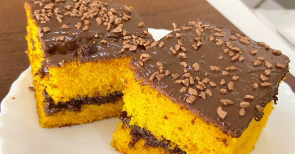 Receita de Bolo de Cenoura e Brigadeiro