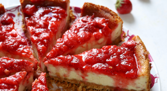 Cheesecake de Morango Low Carb