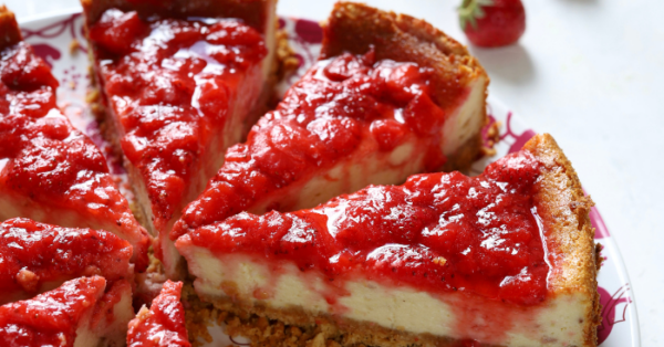 Cheesecake de Morango Low Carb