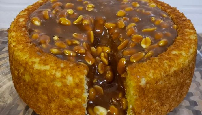 Receita de Bolo Pé de Moleque Cremoso Rápido e Fácil